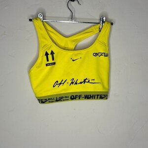 Off-White x Nike Yellow Sports Bra